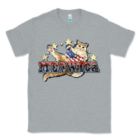 Heather Grey meowica cat Classic Tee - NancyCooperArtShop