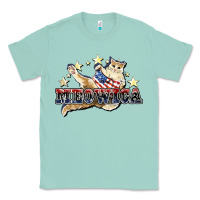 Seafoam meowica cat Classic Tee - NancyCooperArtShop