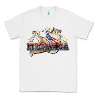White meowica cat Classic Tee - NancyCooperArtShop