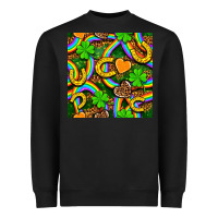Black St. Patricks rainbow seamless Heavyweight Sweatshirt - BundleAndBundleShop