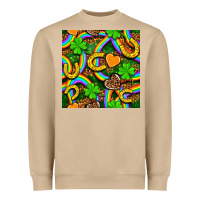 St. Patricks Rainbow Seamless Heavyweight Sweatshirt | Teevron