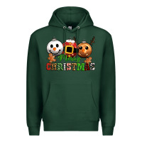 Sports Green merry christmas Premium Hoodie - CowGirlArtShop