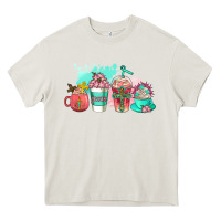 Cream religious coffee cups Heavy Core Tee - AdoDesignShop