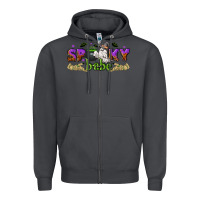 Smoke spooky babe halloween Zipper Hoodie - NancyCooperArtShop