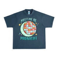 Midnight Navy meet me at midnight Urban Heavy Tee - MaliasSmallBusiness