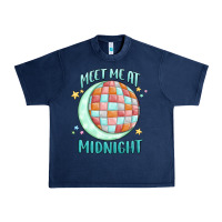 Navy meet me at midnight Urban Heavy Tee - MaliasSmallBusiness