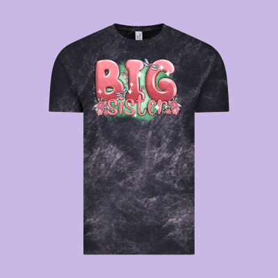 Big Sister Vintage Tee Designed By Maliassmallbusiness