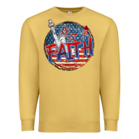 Antique Gold faith usa Premium Sweatshirt - CowGirlArtShop