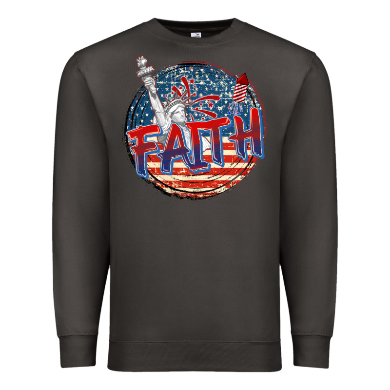 Faith Usa Premium Sweatshirt by CowGirlArtShop | Teevron