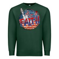 Sports Green faith usa Premium Sweatshirt - CowGirlArtShop