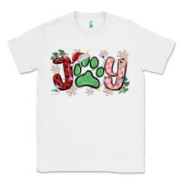 White joy with dog paw Classic Tee - MaliasSmallBusiness