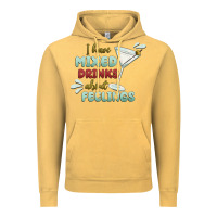 Vintage Mustard i have mixed drinks about feeling Vintage Hoodie - MaliasSmallBusiness