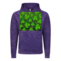 Cloud Purple shamrock and plaid Vintage Hoodie - RanaPortraitStore
