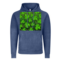 Vintage Denim shamrock and plaid Vintage Hoodie - RanaPortraitStore