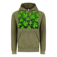 Vintage Olive shamrock and plaid Vintage Hoodie - RanaPortraitStore