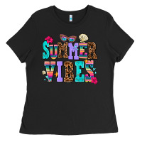 Black summer vibes Ladies Tee - AdoDesignShop