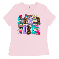 Bubblegum Pink summer vibes Ladies Tee - AdoDesignShop