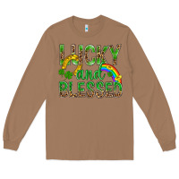 Toasted Coconut Lucky And Blessed St Patricks Long Sleeve Tee - BundleAndBundleShop