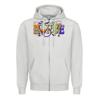 Halloween Nurse Zipper Hoodie | Teevron