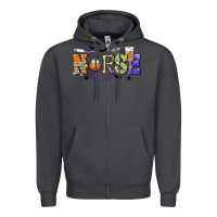 Smoke Halloween Nurse Zipper Hoodie - texasbilliewilder