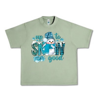 Oil Green up to snow good and cute snowman Urban Heavy Tee - NancyCooperArtShop