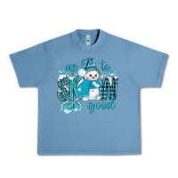 Pebble Blue up to snow good and cute snowman Urban Heavy Tee - NancyCooperArtShop