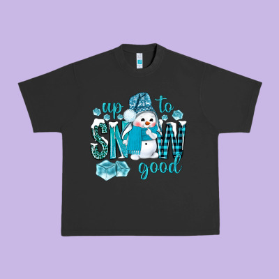 Up To Snow Good And Cute Snowman Urban Heavy Tee Designed By Nancycooperartshop