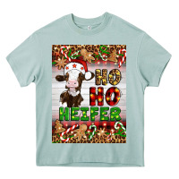 Christmas Ho Ho Ho Heifer Heavy Core Tee | Teevron