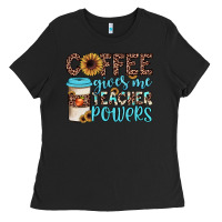 Black coffee gives me teacher powers Ladies Tee - JahusDesignShop