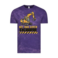 Cloud Purple see you later excavator Vintage Tee - MaliasSmallBusiness
