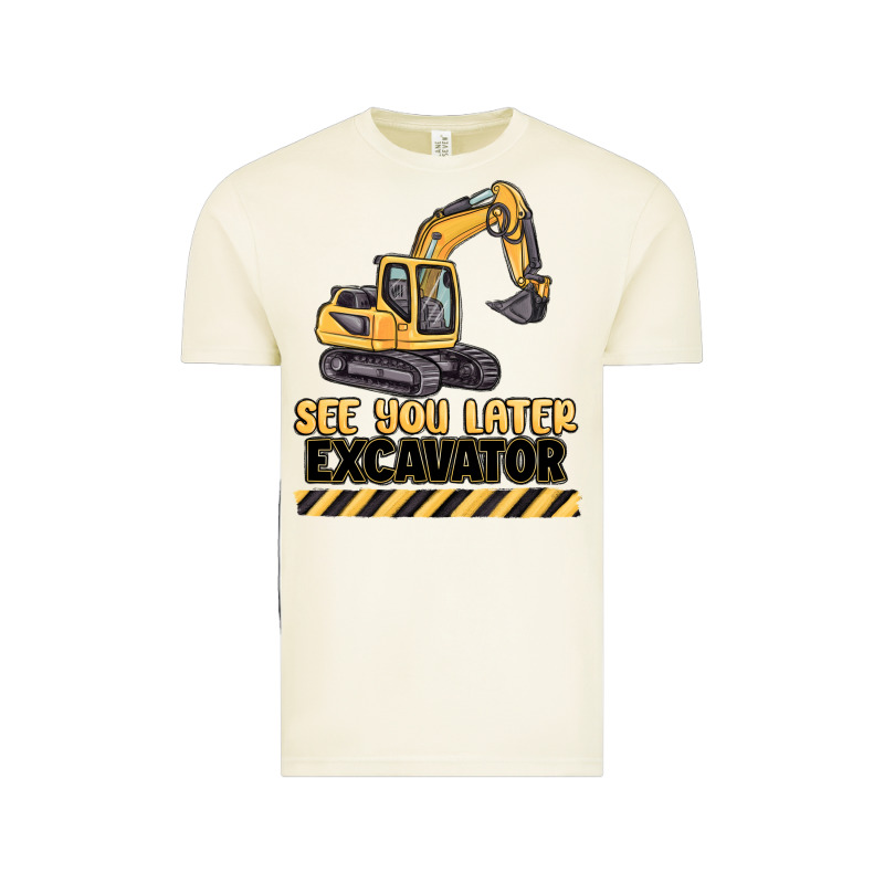 See You Later Excavator Vintage Tee by MaliasSmallBusiness | Teevron