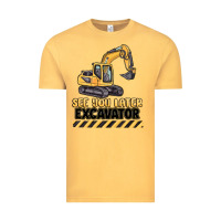 Vintage Mustard see you later excavator Vintage Tee - MaliasSmallBusiness