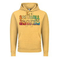 Vintage Mustard it s a softball thing you wouldn t understand Vintage Hoodie - MaliasSmallBusiness