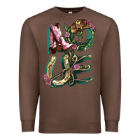 Chestnut Love boots horseshoe Premium Sweatshirt - HowdyJamesFarm