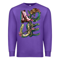 Purple Love boots horseshoe Premium Sweatshirt - HowdyJamesFarm