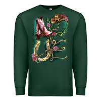Sports Green Love boots horseshoe Premium Sweatshirt - HowdyJamesFarm