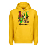 Lemon love nurse life christmas Premium Hoodie - CowGirlArtShop