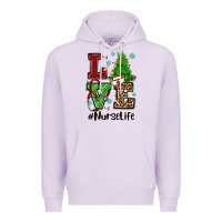 Love Nurse Life Christmas Premium Hoodie | Teevron