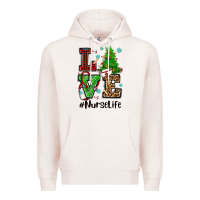 Pale Pink love nurse life christmas Premium Hoodie - CowGirlArtShop