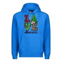 True Royal love nurse life christmas Premium Hoodie - CowGirlArtShop