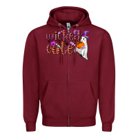 Burgundy wicked cute Zipper Hoodie - NancyCooperArtShop