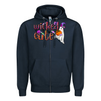 Navy wicked cute Zipper Hoodie - NancyCooperArtShop
