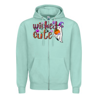 Seafoam wicked cute Zipper Hoodie - NancyCooperArtShop