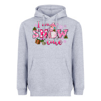 Heather Grey i am snow cute Heavyweight Hoodie - CowGirlArtShop