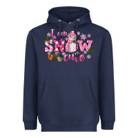 Navy i am snow cute Heavyweight Hoodie - CowGirlArtShop