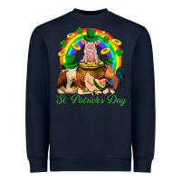 Navy St. Patrick's Day Farm Animal Png Heavyweight Sweatshirt - BundleAndBundleShop