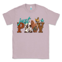 Lilac just pray Classic Tee - NancyCooperArtShop