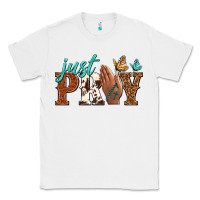 White just pray Classic Tee - NancyCooperArtShop
