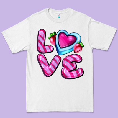 Love With Strawberry Candy Premium Tee Designed By Adodesignshop