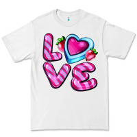 White love with strawberry candy Premium Tee - AdoDesignShop